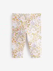 Pink/Blue/Pretty Ditsy Floral Print Cropped Leggings 4 Pack (3-16yrs) - Image 6 of 7