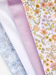 Pink/Blue/Pretty Ditsy Floral Print Cropped Leggings 4 Pack (3-16yrs) - Image 7 of 7