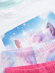 Unicorn Leggings 100% Cotton Pyjamas 2 Pack (3-12yrs) - Image 6 of 7