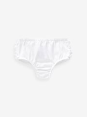 White Baby 100% Cotton Knickers 3 Pack (0mths-2yrs) - Image 2 of 4