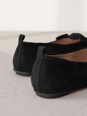 Black Signature Leather Corsage Ballerinas - Image 3 of 6