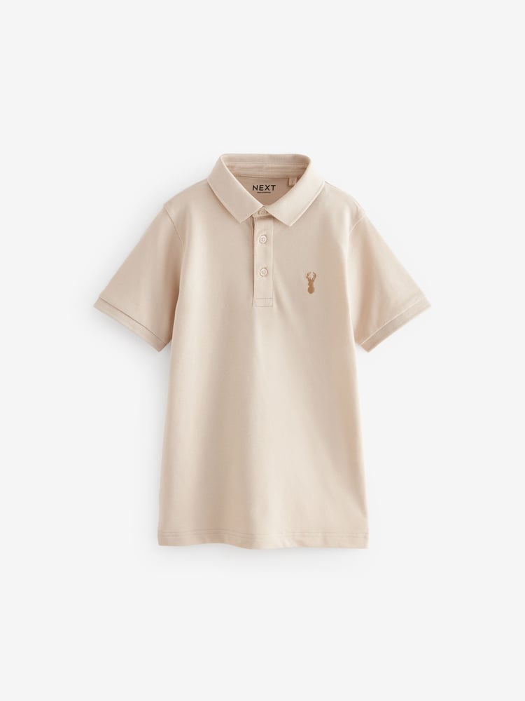 Stone Short Sleeve Polo Shirt (3-16yrs) - Image 1 of 3