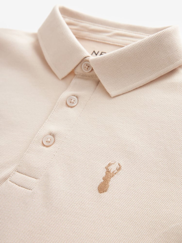 Stone Short Sleeve Polo Shirt (3-16yrs) - Image 3 of 3