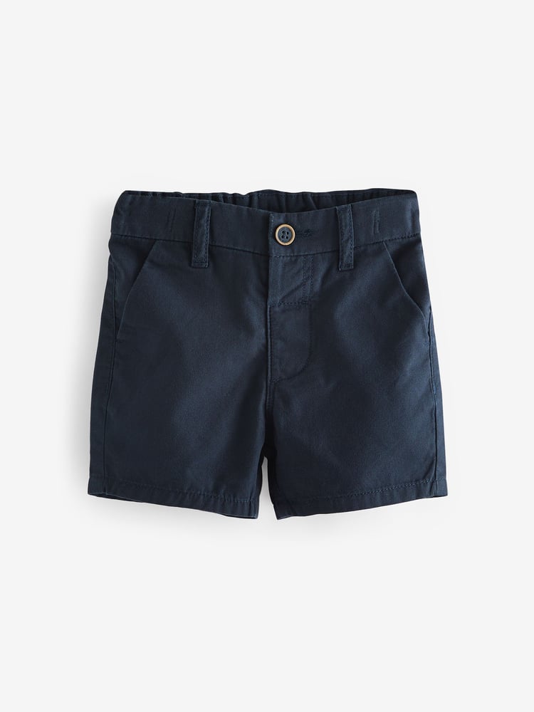 Navy/Stone Chino Shorts 2 Pack (3mths-7yrs) - Image 2 of 5 Navy/Stone Chino Shorts 2 Pack (3mths-7yrs) - Image 2 of 5
