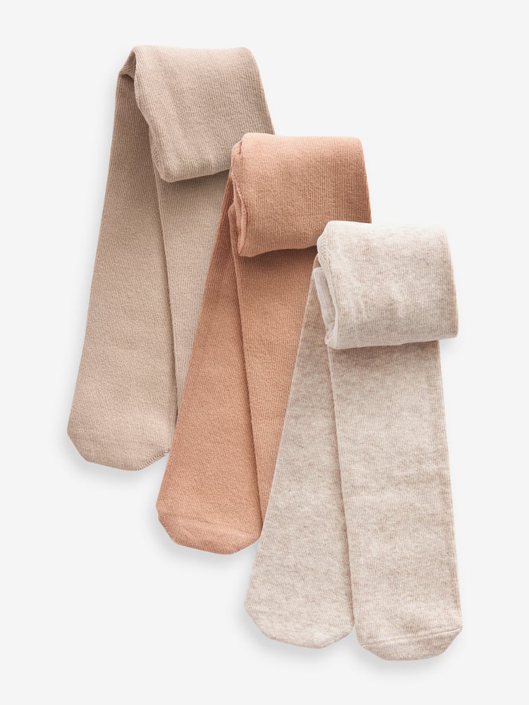Neutral Baby Plain Tights 3 Packs (0mths-2yrs) - Image 1 of 9