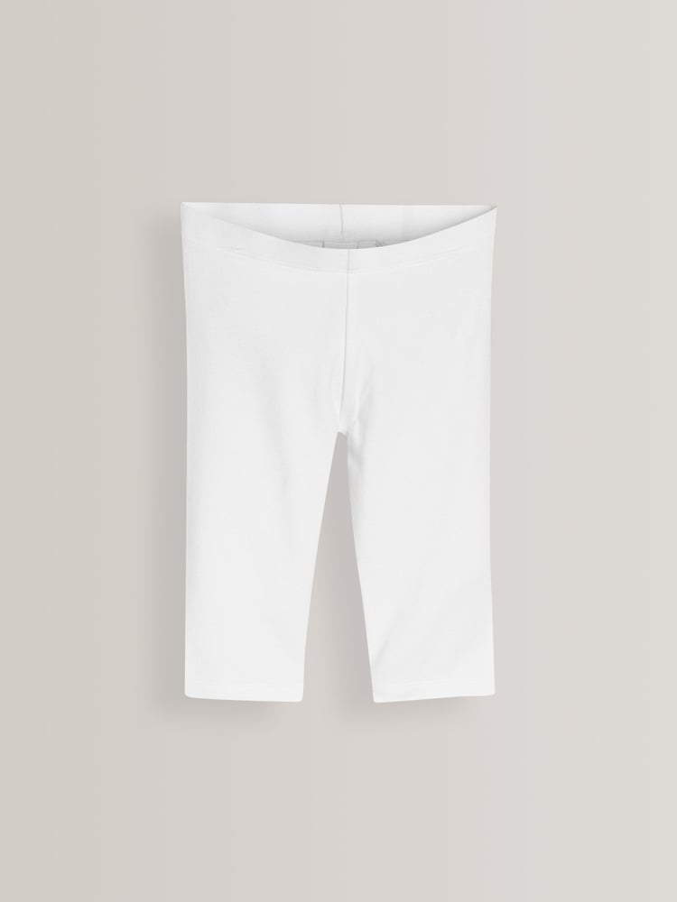 White 3 Pack Cropped Leggings (3-16yrs) - Image 2 of 4 White 3 Pack Cropped Leggings (3-16yrs) - Image 2 of 4
