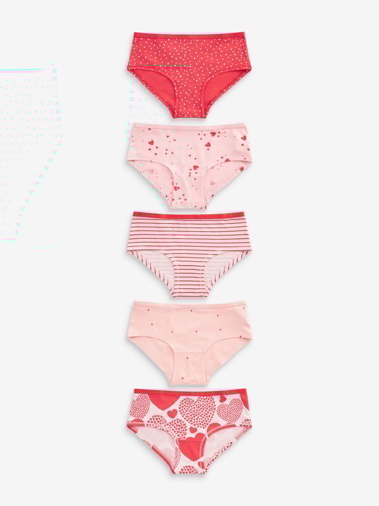 Red Hipsters 5 Pack (2-16yrs) - Image 1 of 3