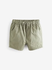 Sage/Chambray/White Pull On Shorts 3 Pack (3mths-7yrs) - Image 2 of 6