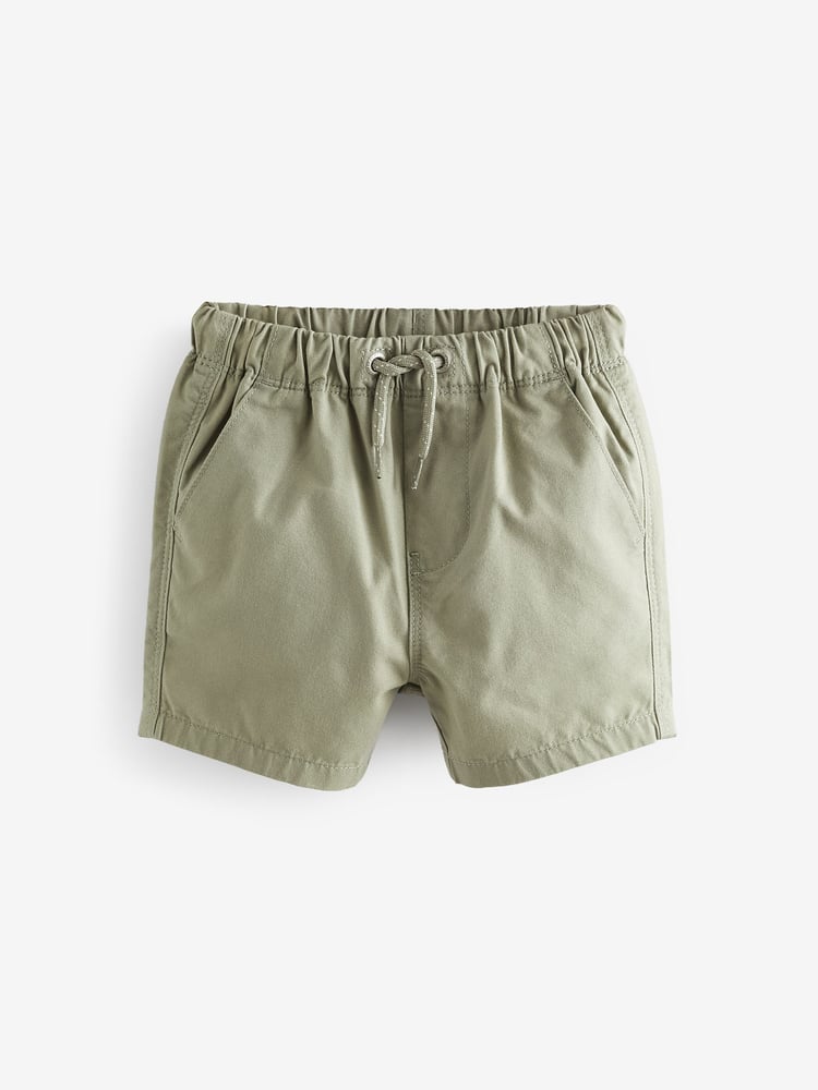 Sage/Chambray/White Pull On Shorts 3 Pack (3mths-7yrs) - Image 2 of 6