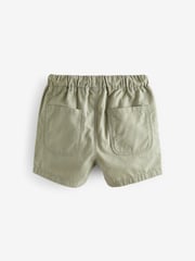 Sage/Chambray/White Pull On Shorts 3 Pack (3mths-7yrs) - Image 3 of 6
