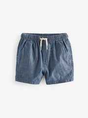 Sage/Chambray/White Pull On Shorts 3 Pack (3mths-7yrs) - Image 4 of 6