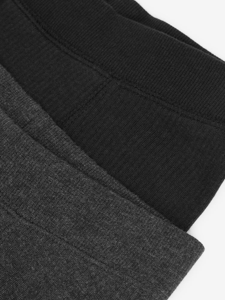 Black/ Grey Thermal Leggings 2 Pack (2-16yrs) - Image 4 of 4