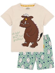 Vanilla Underground Green Gruffalo Kids Licensing 100% Cotton Pyjamas 2 Packs - Image 3 of 5