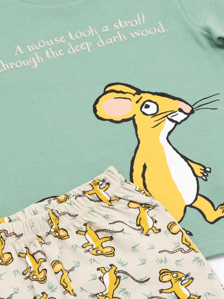 Vanilla Underground Green Gruffalo Kids Licensing 100% Cotton Pyjamas 2 Packs - Image 5 of 5 Vanilla Underground Green Gruffalo Kids Licensing 100% Cotton Pyjamas 2 Packs - Image 5 of 5