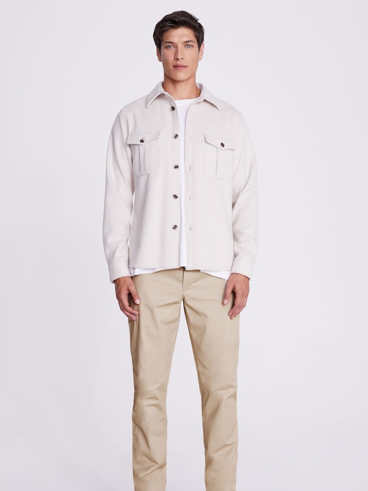 MOSS Natural Tailored Chino Trousers - Image 2 of 4
