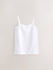 White 10 Pack Lace Trim Cami Vest (1.5-16yrs) - Image 2 of 4
