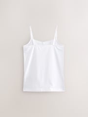 White 10 Pack Lace Trim Cami Vest (1.5-16yrs) - Image 3 of 4