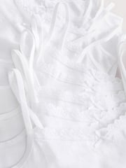 White 10 Pack Lace Trim Cami Vest (1.5-16yrs) - Image 4 of 4