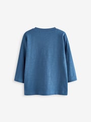 Blue Diggers Long Sleeve Transport T-Shirts 3 Pack (3mths-7yrs) - Image 3 of 7