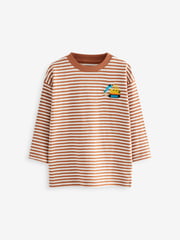 Blue Diggers Long Sleeve Transport T-Shirts 3 Pack (3mths-7yrs) - Image 4 of 7