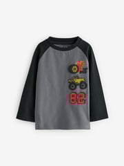 Black/White/Red Long Sleeve Transport T-Shirts 3 Pack (3mths-7yrs) - Image 5 of 9
