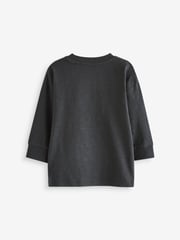 Red 100% Cotton Long Sleeve T-Shirts 3 Pack (3mths-7yrs) - Image 3 of 6