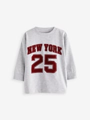 Red 100% Cotton Long Sleeve T-Shirts 3 Pack (3mths-7yrs) - Image 4 of 6