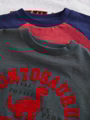 Red 100% Cotton Long Sleeve T-Shirts 3 Pack (3mths-7yrs) - Image 6 of 6