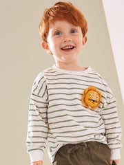 Green/Purple Long Sleeve Animal Print Character T-Shirts 3 Pack (3mths-7yrs) - Image 2 of 10