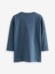 Multi Plain Long Sleeve T-Shirts 5 Pack (3mths-7yrs) - Image 7 of 8