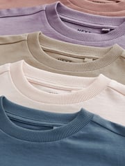 Multi Plain Long Sleeve T-Shirts 5 Pack (3mths-7yrs) - Image 8 of 8