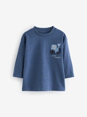 Blue Farm Long Sleeve T-Shirts 3 Pack (3mths-7yrs) - Image 2 of 6