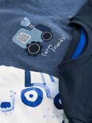 Blue Farm Long Sleeve T-Shirts 3 Pack (3mths-7yrs) - Image 6 of 6