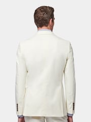 Peckham Rye White Regular Fit Contemporary Notched Lapel Jacket - Image 3 of 7