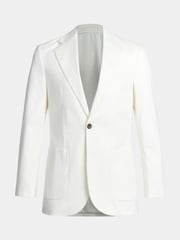 Peckham Rye White Regular Fit Contemporary Notched Lapel Jacket - Image 6 of 7