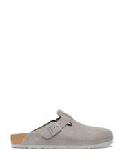 Birkenstock Grey Boston Suede Clogs - Image 6 of 8