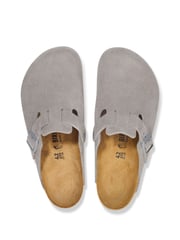 Birkenstock Grey Boston Suede Clogs - Image 8 of 8