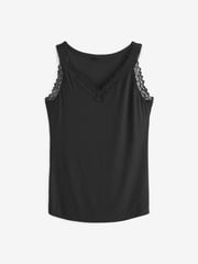 Black Next ThermoGen Lightweight Lace Trim Thermal Vest - Image 5 of 6