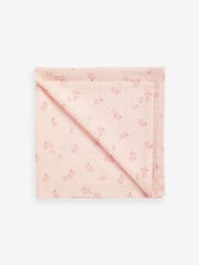 Pink Rabbit Baby Muslin Cloths 4 Packs - Image 5 of 6