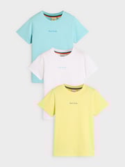Paul Smith Junior Boys Signature T-Shirts 3 Pack - Image 1 of 6