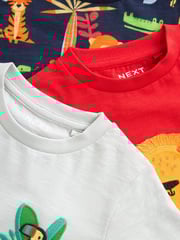 Red/Grey Short Sleeve Character T-Shirts 3 Pack (3mths-7yrs) - Image 3 of 3