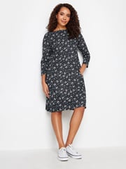 M&Co Black/White Pocket Swing Dress - Image 1 of 4