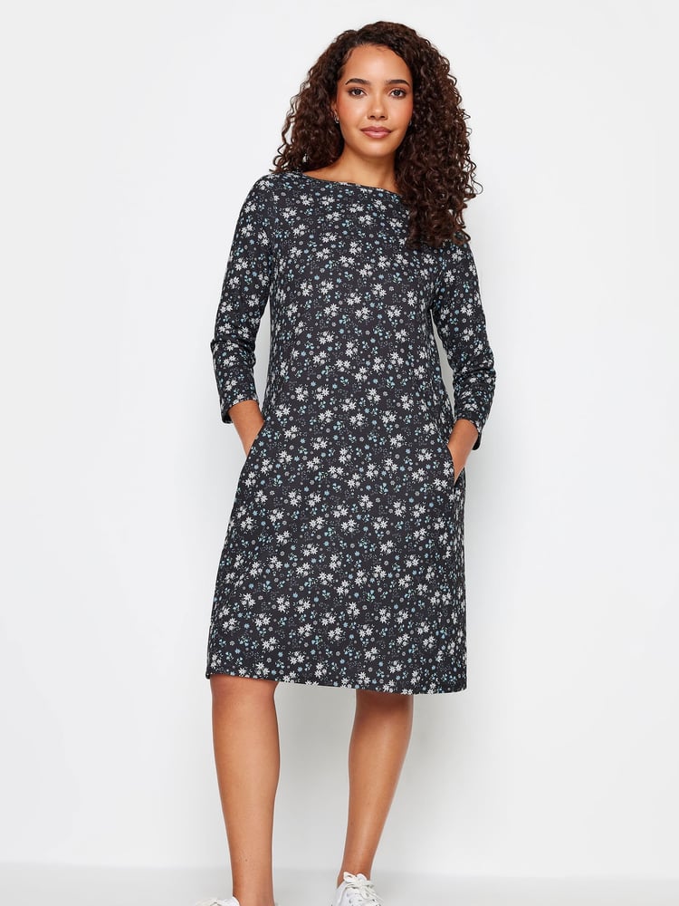 M&Co Black/White Pocket Swing Dress - Image 2 of 4