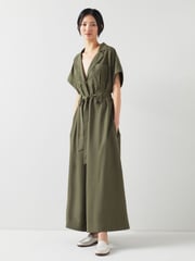 LK Bennett Modal-Tencel Blend Wide Leg Jumpsuit - Image 1 of 4