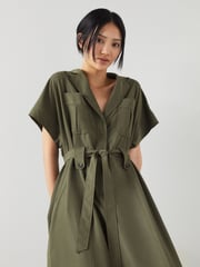 LK Bennett Modal-Tencel Blend Wide Leg Jumpsuit - Image 3 of 4