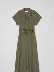 LK Bennett Modal-Tencel Blend Wide Leg Jumpsuit - Image 4 of 4