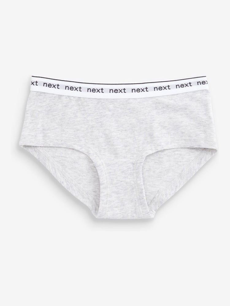 Black/White/Grey Hipster Briefs 7 Pack (2-16yrs) - Image 1 of 8