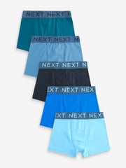 Blue Trunks 5 Pack (2-16yrs) - Image 1 of 8