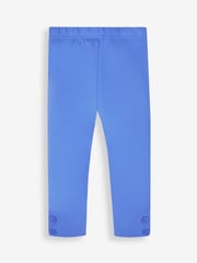 JoJo Maman Bébé Navy Blue Dino & Cobalt Blue Girls' 2-Pack Leggings - Image 3 of 5