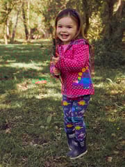 JoJo Maman Bébé Navy Blue Dino & Cobalt Blue Girls' 2-Pack Leggings - Image 5 of 5